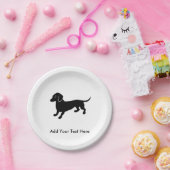 ダックスフント ペーパープレート (パーティー)