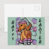 ダックスフント ポストカード (正面/裏面)