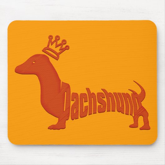 ダックスフント マウスパッド (正面)
