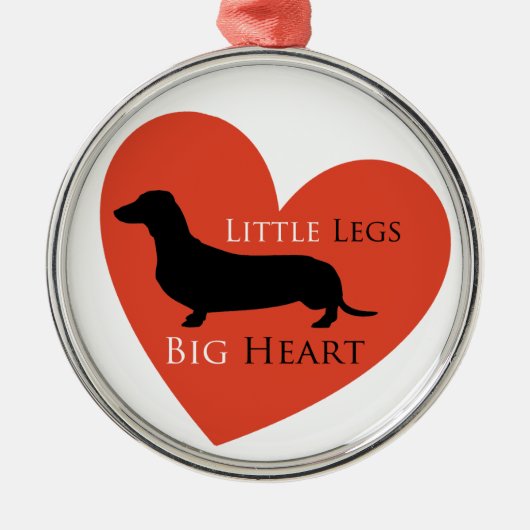 ダックスフント メタルオーナメント (正面)