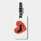 ダックスフント ラゲッジタグ (正面縦)