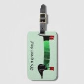 ダックスフント ラゲッジタグ (正面縦)