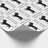 ダックスフント ラッピングペーパー (角)