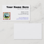 ダックスフント[滑らかな] 名刺 (正面/裏面)