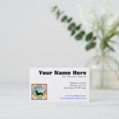 ダックスフント[滑らかな] 名刺 (スタンド正面)