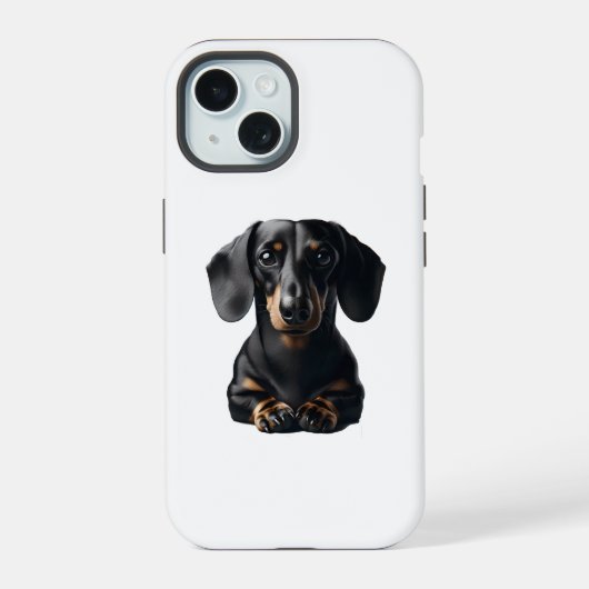 ダックスフント iPhone 15ケース (裏面)