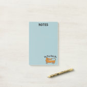 ダックスフンドがくれたPost-it®メモ 4 x 6 ポストイット (デスク上)