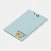 ダックスフンドがくれたPost-it®メモ 4 x 6 ポストイット (アングル)