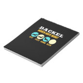 ダックスフンドとの楽しい生活 ノートパッド (回転)