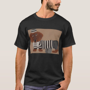 ダックスフンドのお菓子泥棒 Tシャツ