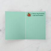 ダックスフンドのクリスマス・ストッキング シーズンカード (内部)