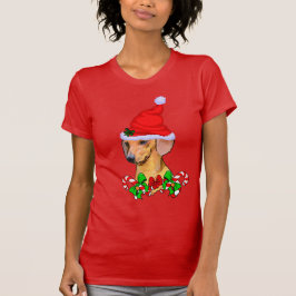 ダックスフンドのクリスマス Tシャツ