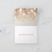 ダックスフンドのトナカイのクリスマスカード カード (内部)