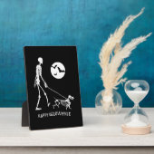 ダックスフンドのハロウィン フォトプラーク (側面)