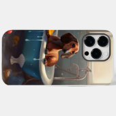 ダックスフンドのバスタイム・ファン Case-Mate iPhoneケース (裏面 (横))