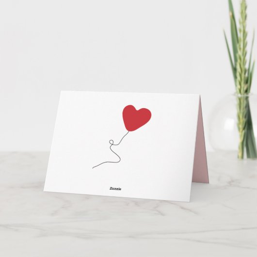 ダックスフンドのバレンタイン、バレンタインデーのピンクと赤 カード (裏面)
