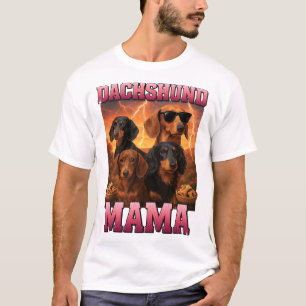 ダックスフンドのママ Tシャツ