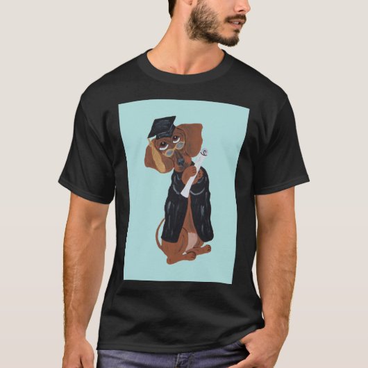 ダックスフンドの卒業 Tシャツ (正面)