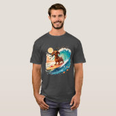 ダックスフンドの夏の気分 Tシャツ (正面フル)