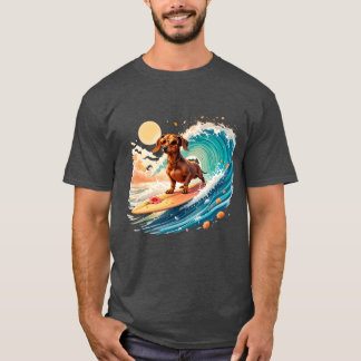ダックスフンドの夏の気分 Tシャツ