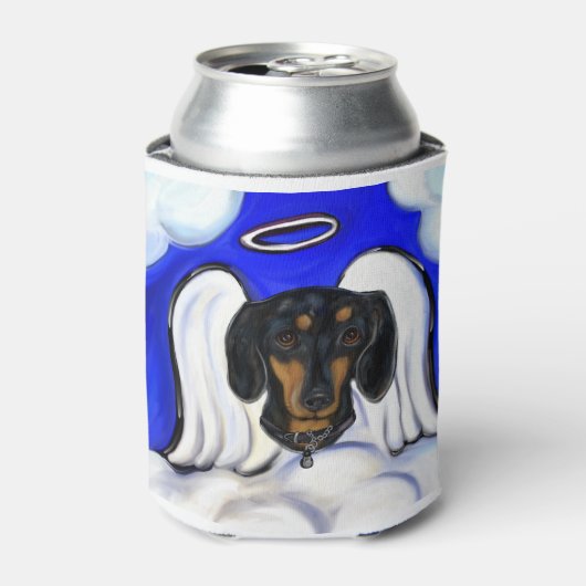 ダックスフンドの天使 缶クーラー (缶正面)