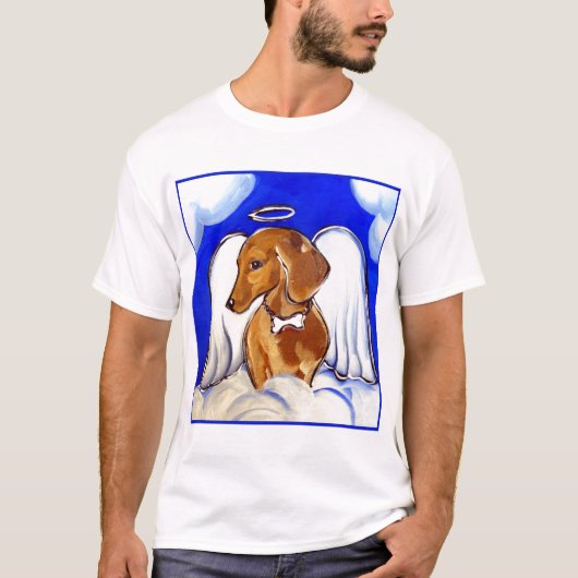 ダックスフンドの天使 Tシャツ (正面)