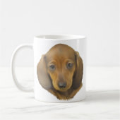 ダックスフンドの子犬 コーヒーマグカップ (左)
