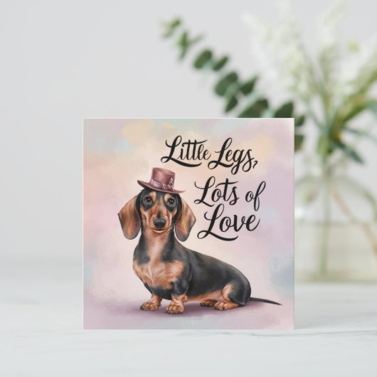 ダックスフンドの小さな足 たくさんの愛 シーズンカード (スタンド正面)