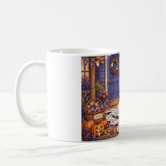 ダックスフンドの幽霊 ハロウィンマグカップ コーヒーマグカップ