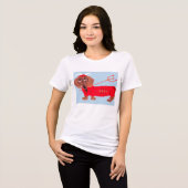 ダックスフンドの悪魔 トライブレンドＴシャツ (正面全面)