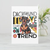 ダックスフンドの愛は常にトレンドの最先端にいる 招待状 (スタンド正面)