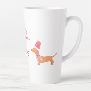 ダックスフンドの愛犬家へ贈るクリスマスプレゼント カフェラテマグ