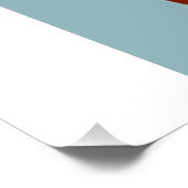 ダックスフンドの折りたたみ式グリーティングカード ポスター (コーナー)