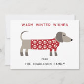 ダックスフンドの楽しみ シーズンカード (正面)