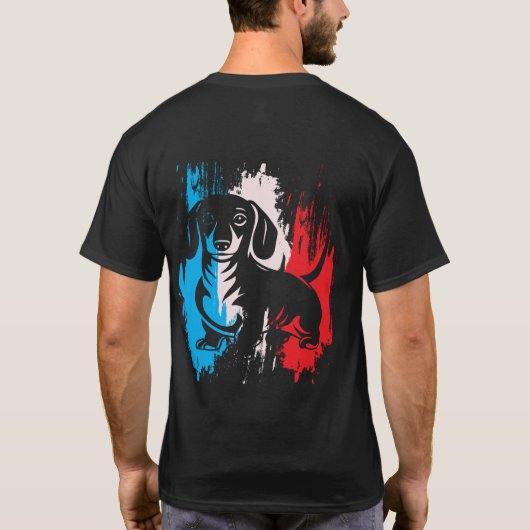 ダックスフンドの父のためのシャツ - ウィーナードッグのためのギフト Tシャツ (裏面)