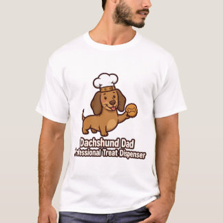 ダックスフンドの父プロフェッショナルおやつディスペンサー Tシャツ