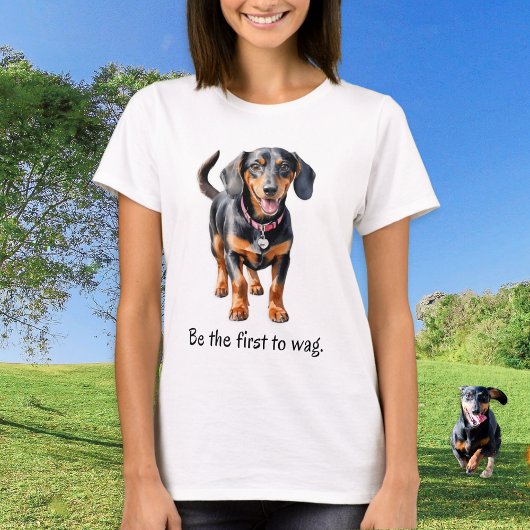 ダックスフンドの犬種と友情の面白い引用 Tシャツ