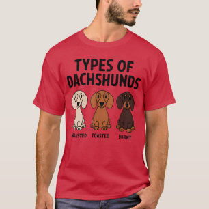 ダックスフンドの種類 楽しいウィーナーサンドッグ レトロ Tシャツ