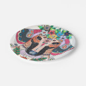 ダックスフンドの紙皿 ペーパープレート (アングル)