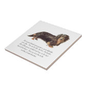 ダックスフンドの記念品 - 男子 タイル (側面)