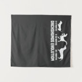 ダックスフンドの進化 タペストリー (正面(横))