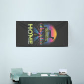 ダックスフンドの長いシルエット、愛の長い影 横断幕 (トレードショー)