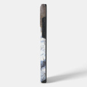 ダックスフンドの雪降るクリスマス iPhoneケース (左側面)