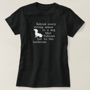 ダックスフンドの面白い格言 Tシャツ
