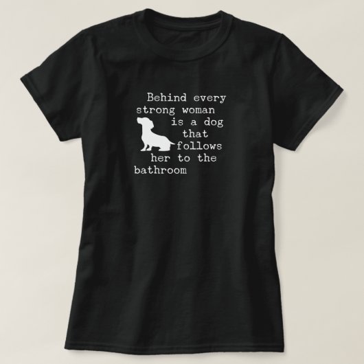 ダックスフンドの面白い格言 Tシャツ (デザイン正面)