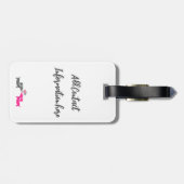 ダックスフンドラブ　パーソナライズド　ウェディングギフト　ラゲッジ ラゲッジタグ (裏面横)