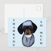 ダックスフンド博士 ポストカード (正面/裏面)