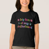 ダックスフンド大好き トライブレンドＴシャツ (正面)