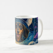 ダックスフンド愛好家マグカップ かわいい犬マグ コーヒーマグカップ (正面右)