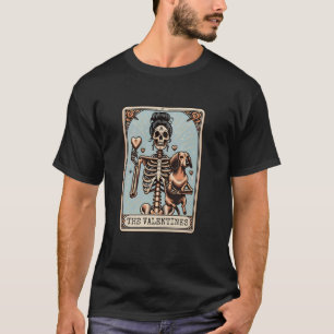 ダックスフンド母タロットカード、ワイナードッグのスケルトン ヴェール Tシャツ